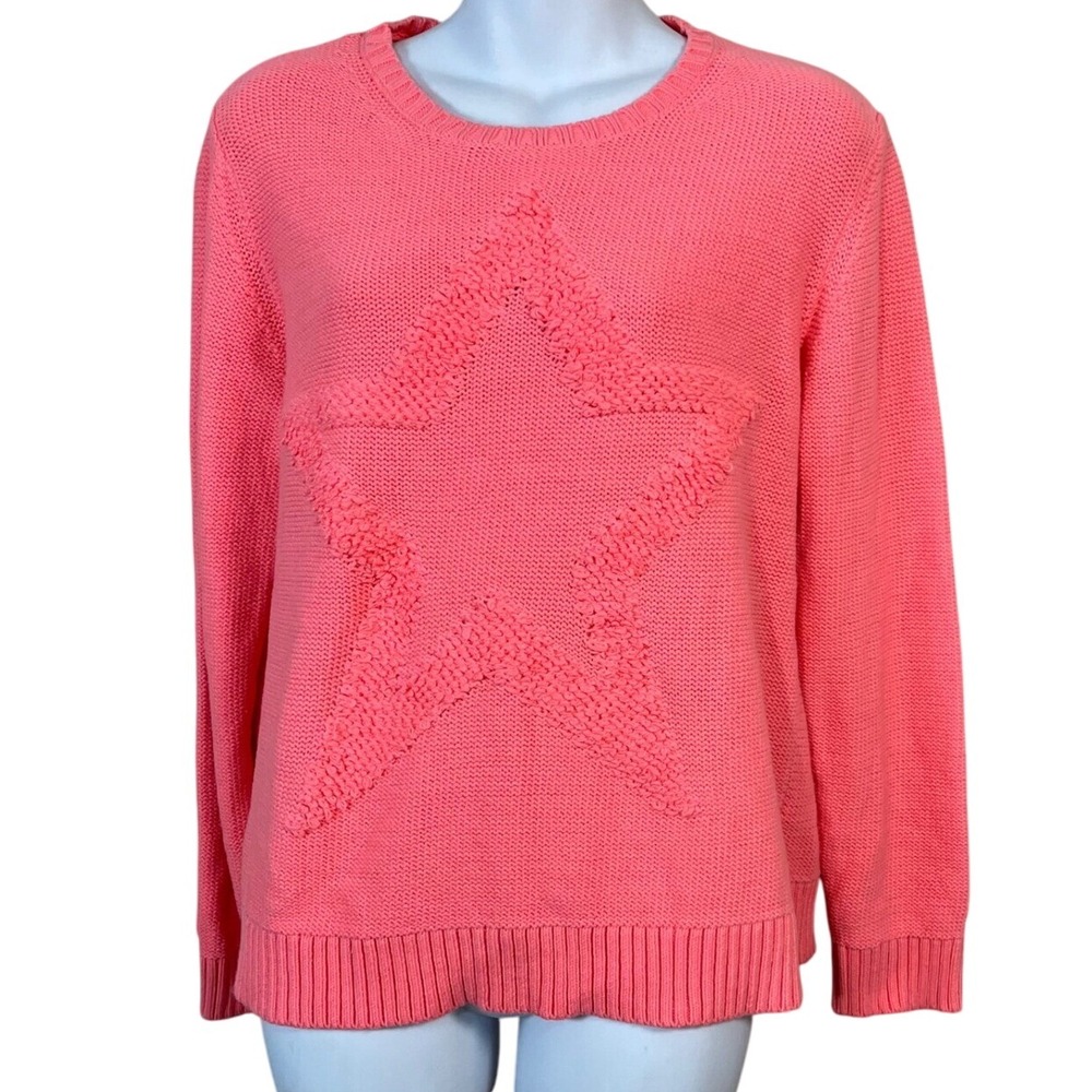 Lisa Todd Stellar Star Sweater Cotton Candy Color‎ Women's Size Medium